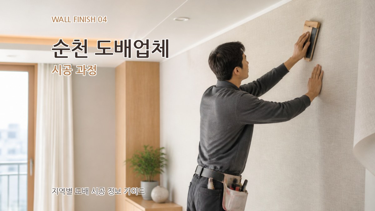 순천 도배업체 시공 과정