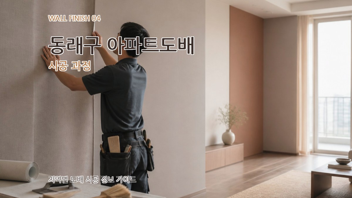 동래구 아파트도배 시공 과정