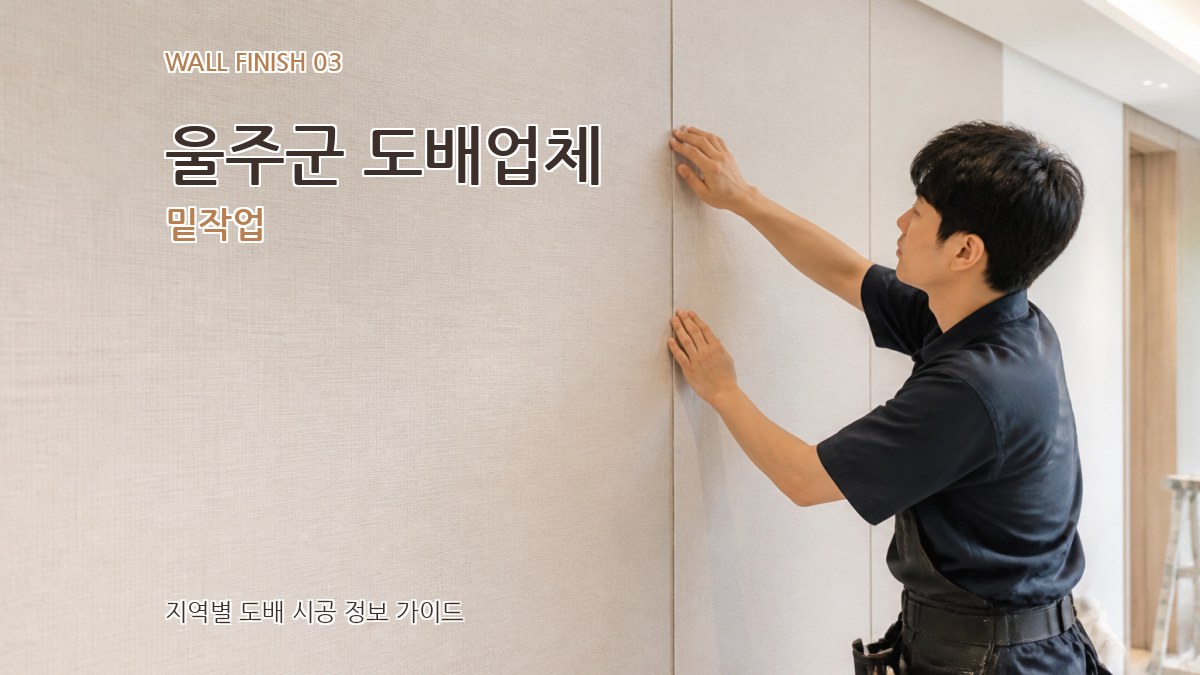 울주군 도배업체 밑작업