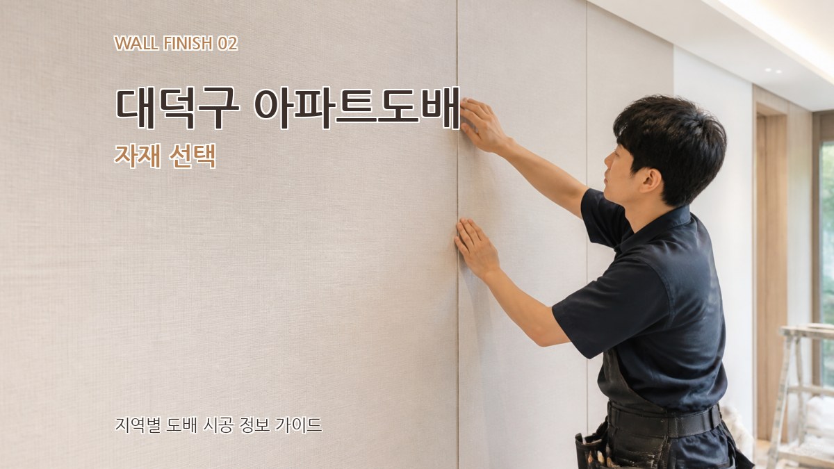 대덕구 아파트도배 자재 선택