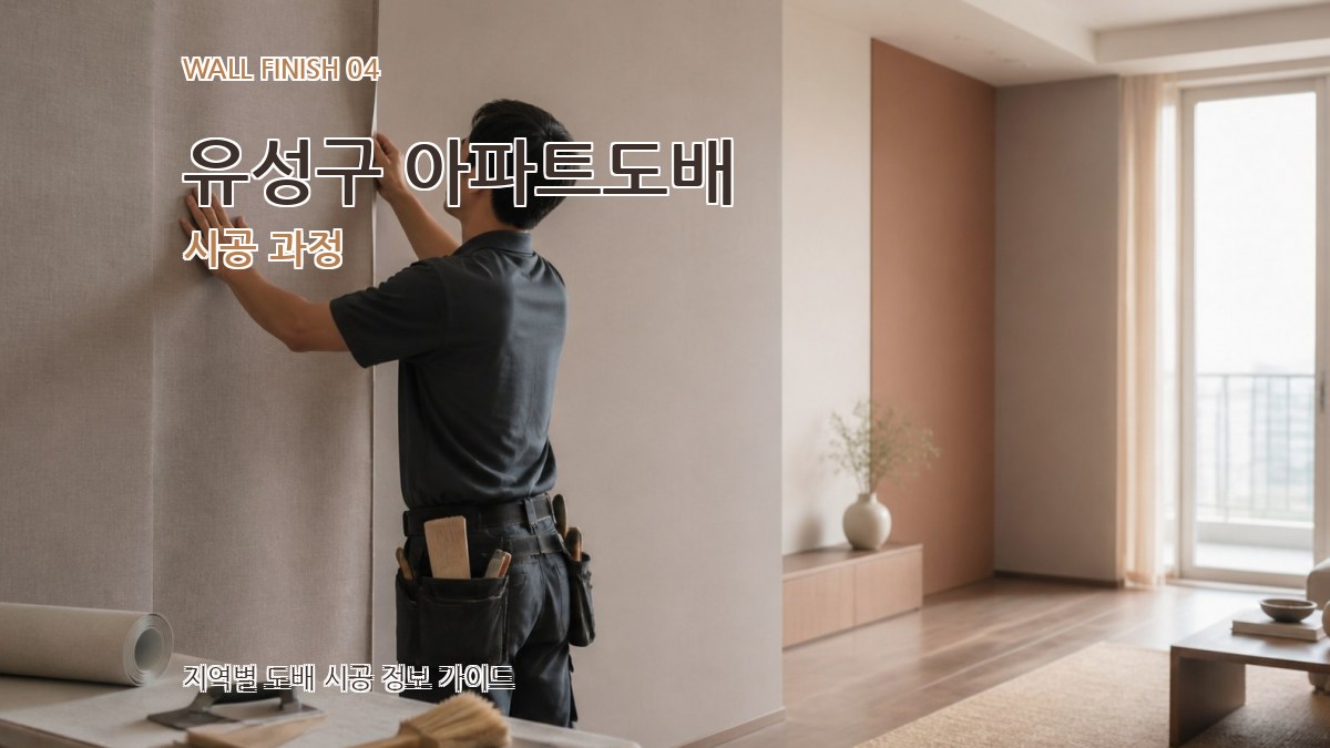 유성구 아파트도배 시공 과정