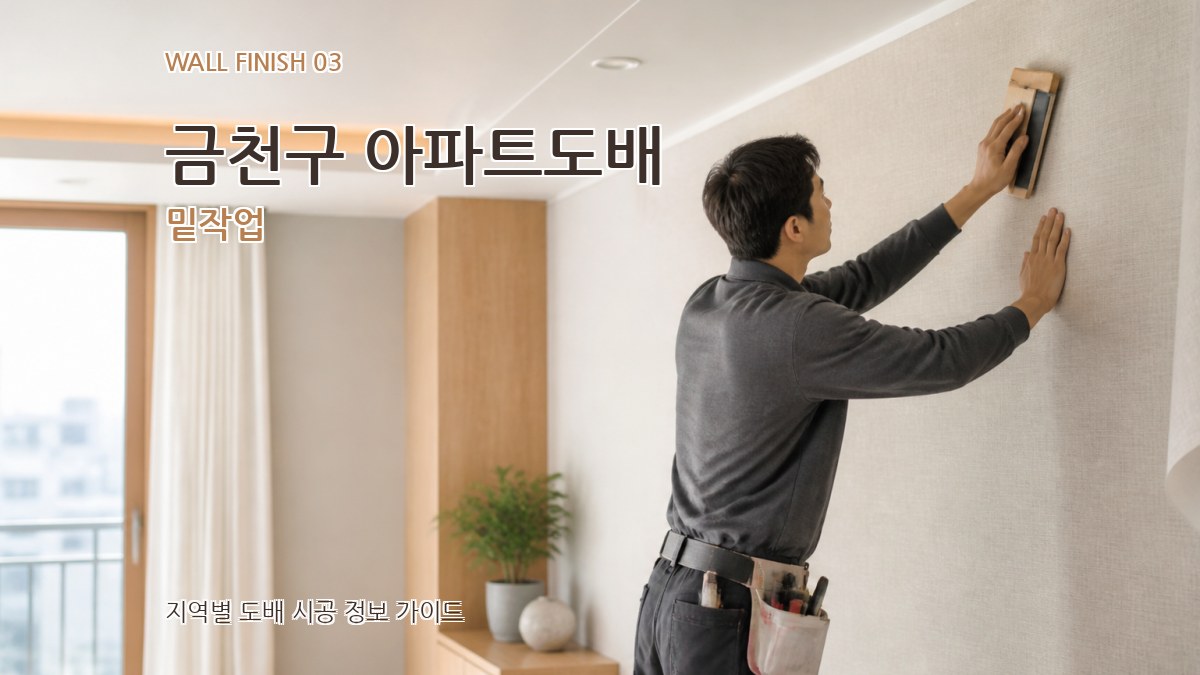금천구 아파트도배 밑작업