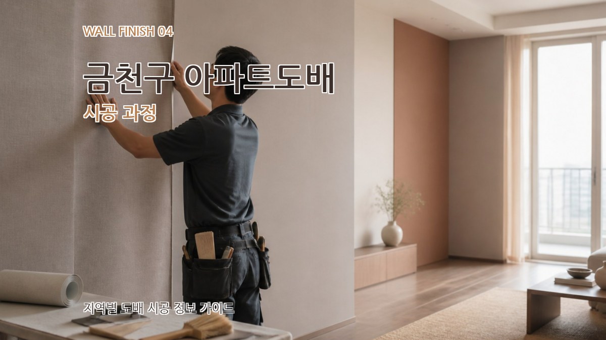 금천구 아파트도배 시공 과정