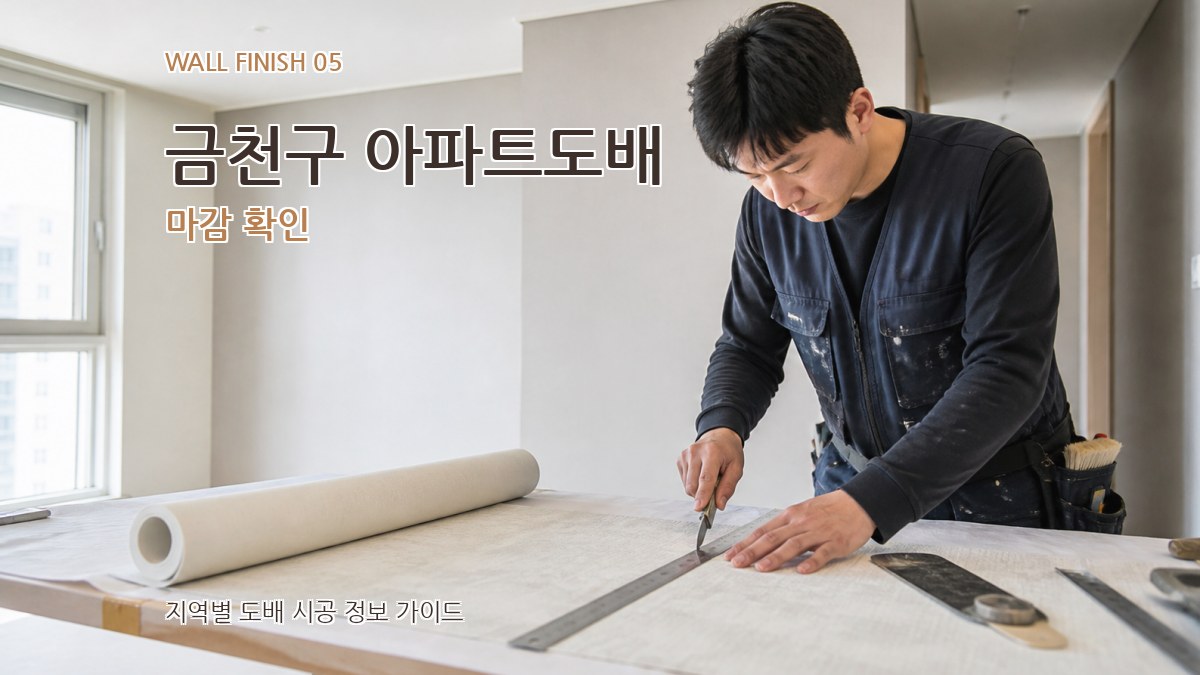 금천구 아파트도배 마감 확인