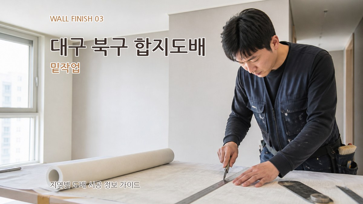 대구 북구 합지도배 밑작업