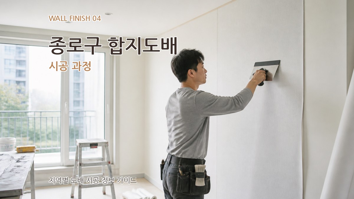 종로구 합지도배 시공 과정